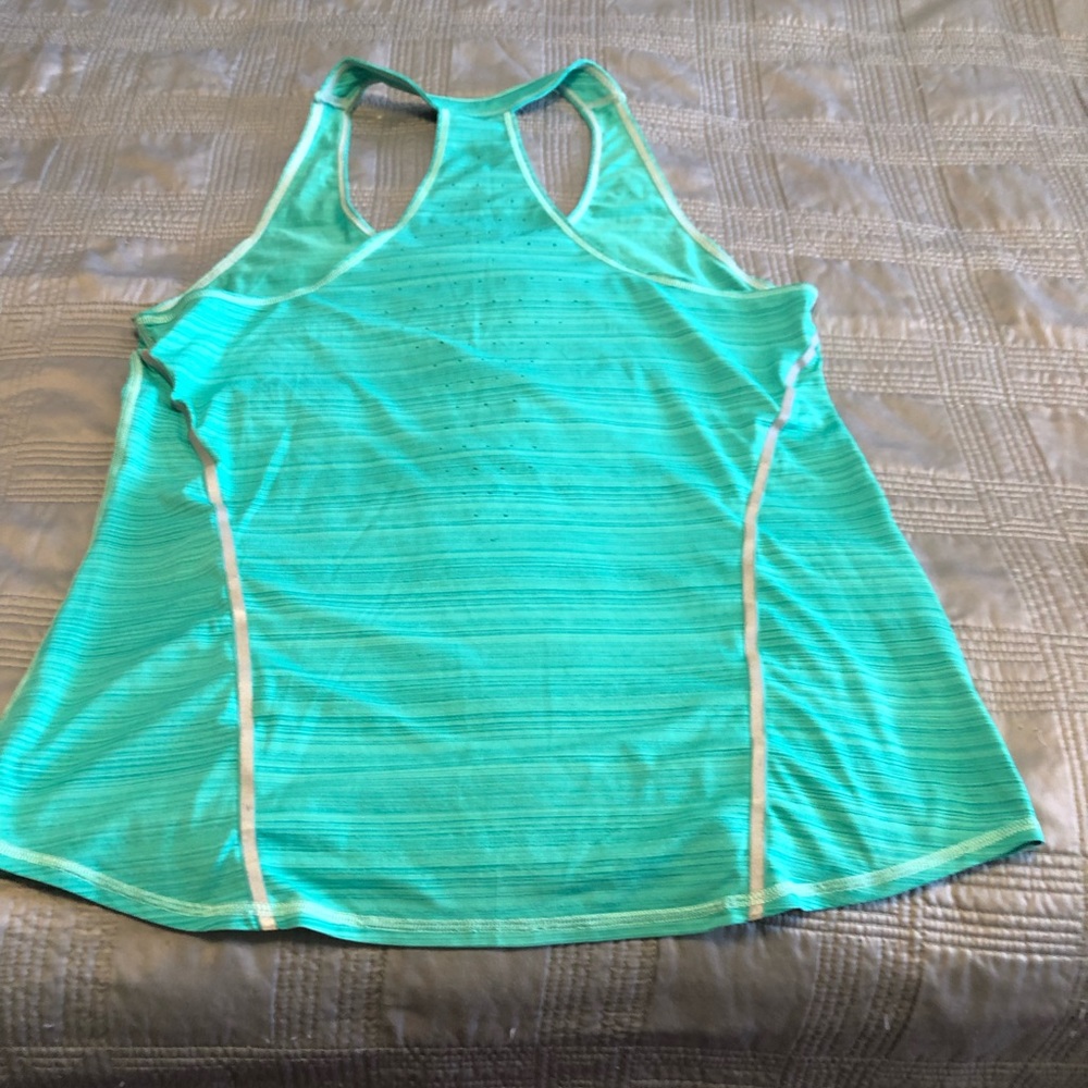 Athleta teal-ish  green exercise tank
